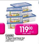 Addis Food Saver Set(Available in Square or Rectangular)-12 Piece Per Set