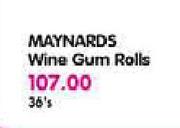 Maynard's Wine Gum Rolls-36's