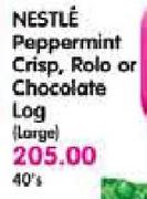 Nestle Peppermint Crisp, Rolo Or Chocolate Log(Large)-40's