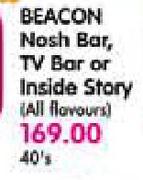 Beacon Nosh Bar, TV Bar or Inside Story(All Flavours)-40's