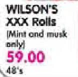 Wilson's XXX Rolls(Mint and Must Only)-48's