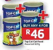 Top Cat Cat Food Assorted-4X820gm