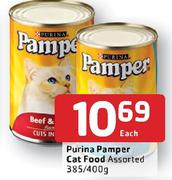 Purina Pamper Cat Food Assorted-385/400g Each
