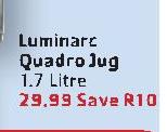 Luminarc Quadro Jug-1.7 Litre