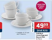 PnP Real Home Cup And Saucer Set-8 Piece