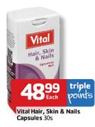 Vital Hair, Skin & Nails Capsules-30's