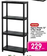 Keter Sigma Plastic 12" 4-Tier Shelf-Each