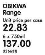 Obikwa Range-6 x 750ml