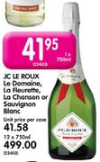 JC Le Roux Le Domaine, La Fleurette, La Chanson or Sauvignon Blanc-750ml Each