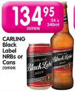 Carling Black Label NRBs or Cans-24 x 340ml