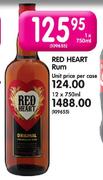 Red Heart Rum-750ml