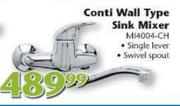  Conti Wall Type Sink Mixer-Each