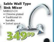  Sable Wall Type Sink Mixer-Each
