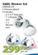 Sable Shower Set(M18028-CH)-Per Set