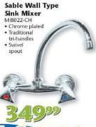 Sable Wall Type Sink Mixer(M18022-CH)