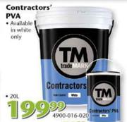 TM Contractors PVA-20Ltr(4900-016-020) Each