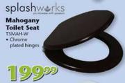 SplashWorks Mahogany Toilet Seat (TSMAH-W)