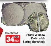 Front Window Collapsible Spring Sunshade(MS102F)-Each