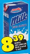 Montic UHT Long Life Milk Assorted-1L Each