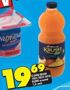 Clover Krush 100% Fruit Juice Blend Assorted-1.5L Each