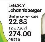 Legacy Johannisberger-12x750ml