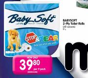 Babysoft 2-Ply Toilet Rolls-per 9 pack