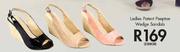 Legend Ladies Patent Peeptoe Wedge Sandals