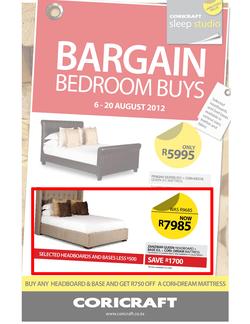 Coricraft : Bargain Bedroom Buys (6 Aug - 20 Aug), page 1