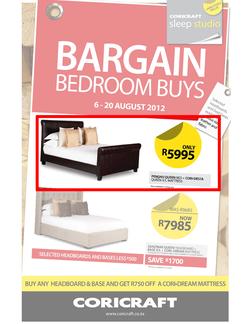 Coricraft : Bargain Bedroom Buys (6 Aug - 20 Aug), page 1