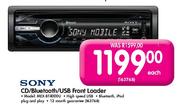 Sony CD/Bluetooth/USB Front Loader(MEX-BT4000U)