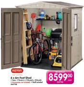 Keter 6x6m Foot Shed