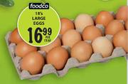 Foodco Large Eggs-18's Per Tray