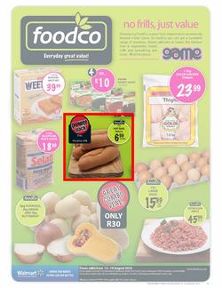 Foodco Gauteng & Polokwane : No Frills, Just Value (15 Aug - 19 Aug), page 1
