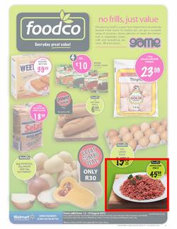Foodco Gauteng & Polokwane : No Frills, Just Value (15 Aug - 19 Aug), page 1