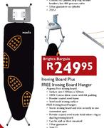 Brights Bargain Ironing Board plus Free Ironing Board Hanger