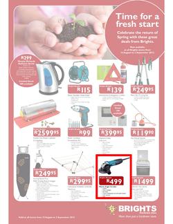 Brights Hardware : Time for a Fresh Start (15 Aug - 2 Sep), page 1