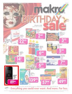 Makro : Birthday Sale - Cape Town Only (13 Aug - 29 Aug), page 1