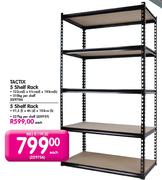 Tactix 5 Shelf Rack-122x61x183cm