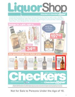 Checkers Western Cape : LiquorShop (20 Aug - 1 Sep), page 1