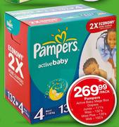Pampers Active Baby Mega Box Diapers Midi-150's Per Pack