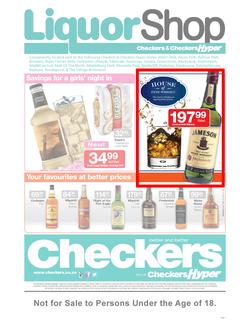 Checkers Gauteng : LiquorShop (23 Aug - 2 Sep), page 1