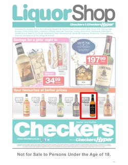 Checkers Gauteng : LiquorShop (23 Aug - 2 Sep), page 1