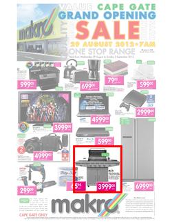 Makro : Cape Gate Grand Opening (29 Aug - 2 Sep), page 1