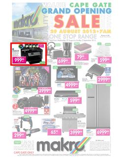 Makro : Cape Gate Grand Opening (29 Aug - 2 Sep), page 1