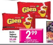 Glen Tagless Teabags-12x26's