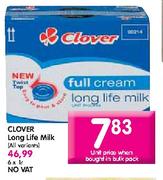 Clover Long Life Milk-6x1l