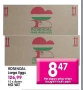 Rosendal Large Eggs-15xDozen