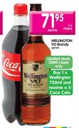Wellington Vo Brandy-1 x 750ml