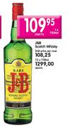J&B Scotch Whisky-1x 750ml