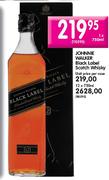 Johnnie Walker Black Label Scotch Whisky-12 x 750ml